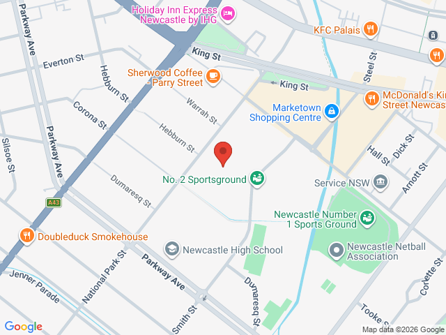 Map showing event location